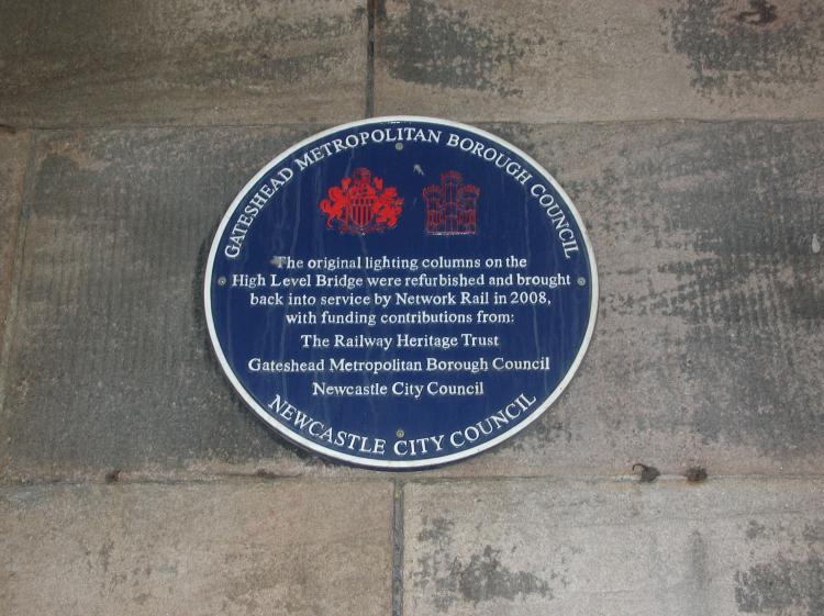 High Level Bridge Commemorative Plaque