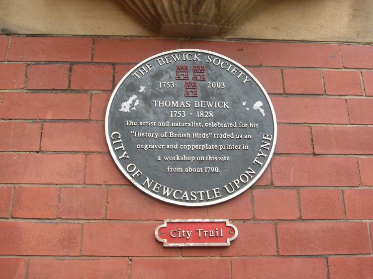 Thomas Bewick's Workshop Commemorative Plaque