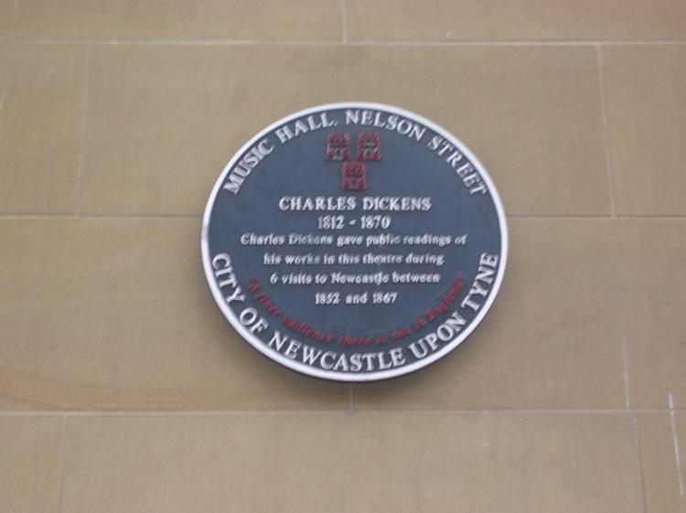 Charles Dickens Commemorative Plaque