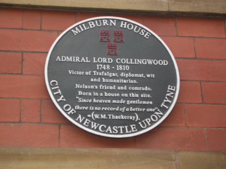 Admiral Lord Collingwood Commemorative Plaque