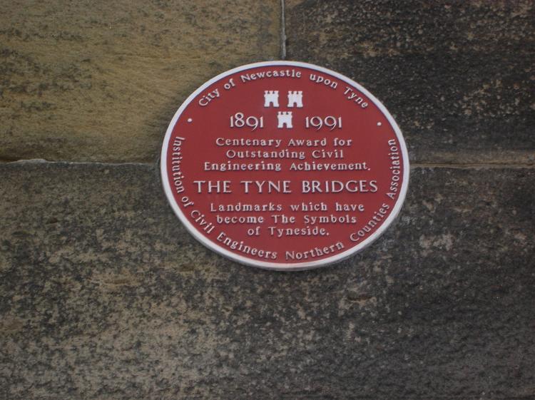The Tyne Bridges Commemorative Plaque
