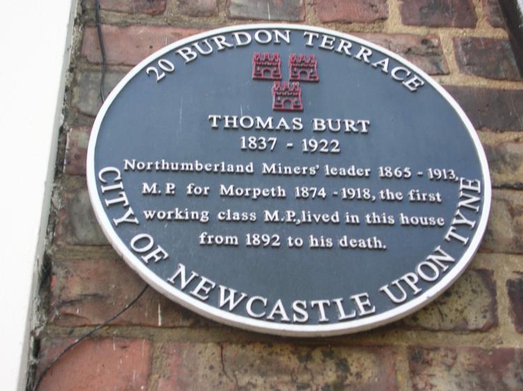 Thomas Burt Commemorative Plaque