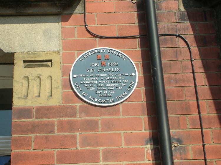 Sid Chaplin Commemorative Plaque