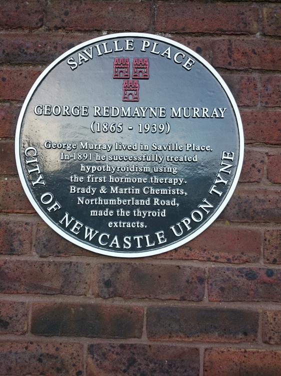 George Redmayne Murray - Commemorative plaque, Newcastle upon Tyne